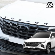 (모스트픽) 투싼 NX4 튜닝 투톤 레터링 아크릴 엠블럼 이니셜 로고 엠블렘 드레스업 용품 악세사리, (모픽) 프론트 엠블럼 1p - 티타늄 실버