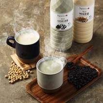(당일생산 당일발송)콩물제작소 국산콩 100% 꾸덕한 국산서리태+국산백태 총2병, 2병, 900ml