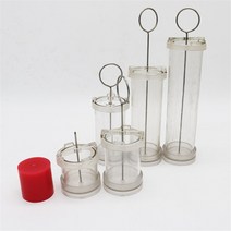 4/6/8/10cm DIY 실린더 기둥 양초 수제 공예 만들기 금형 도구 세트 원통형 원료, 23 8x15cm
