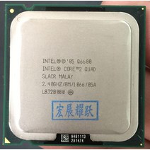 인텔 코어 2 쿼드 프로세서 Q6600 CPU 95W (8M 캐시 2.40 GHz 1066 MHz FSB) SLACR GO LGA775 데스크탑 C, 한개옵션0