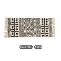 러그 원형 북유럽 페르시안 거실 카페트 안마의자매트 미니 식탁 여름 타원형 아이방 침대 대형 사계절 비정형 양털 먼지없는 매트타 타 kilim 블랙 화이트 100 면 카펫