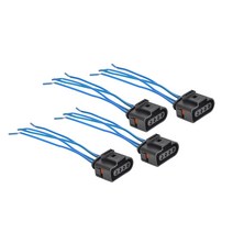 점화플러그 4pcs 4pin 코일 배선 하네스 커넥터 수리 키트 audi a4 a6, 없음
