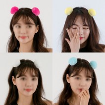 (방울방울머리띠)파티 머리띠 할로윈데이, 핑크