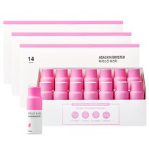 아가스킨 부스터 아가트리 3세트(42병) 저분자 피쉬 콜라겐 6000mg 배초향추출물 히알루론산 엘라스틴 피부 보습 건강, 30ml x 14병 x 3세트
