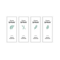 [화장품 라벨 스티커] 아로마 스프레이 라벨스티커 4종 (미니 용기라벨), 1개, 아로마 스프레이 라벨스티커 4종- 12새(낱개)