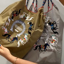 볼앤체인 에코백 홀스 말 자수 숄더백 데일리백 여행용백