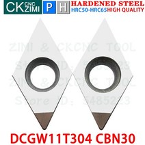 DCGW11T304 CBN30 DCGW 11T304 CBN 질화붕소 인서트 터닝 공구 CNC 금속 절삭 선반 도구 11T3 경화강용, [01] DCGW11T304 CBN30, [01] 1PCS