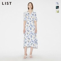 리스트 야자수 패턴 랩 원피스 TWWOPM60150