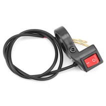 바이크 오토바이 부품 소모품 핸들 바 헤드 라이트 스위치 켜기 끄기 전기 자전거 atv에 대 한 푸시 버튼 빛, 한개옵션1