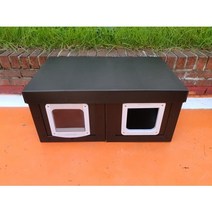 [땀나는] 길고양이 겨울집 모듈집 길냥이 여름 급식소 집, 병렬형(에어커튼1개+도어1개) - 단열재없음