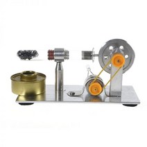 저온 미니 공기 스털링 엔진 모터 모델 열 증기 도착 스테인레스 스틸 교육 과학 실험 키트, 없음, 한개옵션0