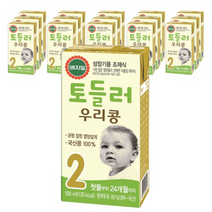 베지밀 토들러 우리콩 2단계 유아식 두유 190ml, 원액두유, 145ml, 16개