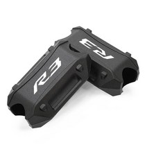 야마하 오토바이 25mm 크래시 바 범퍼 엔진 가드 블록 보호 커버 YZF R3 R6 RD250 RD400 TDM850 TDM900, 05 A black R3