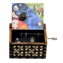 신제품 하울의 움직이는 성 오르골 나무 손으로 크랭크 애니메이션 테마 딸 아이에게 생일 선물, 02 H-02