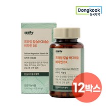 동국제약 메이올웨이즈 프라임 칼슘 마그네슘 비타민DK 1000mg x 60정 x 12박스, 단품, 단품