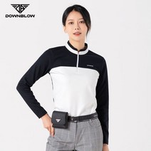 중저가 골프웨어 여성 반집업 티셔츠 화이트
