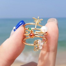 오늘도제주 레이어드 반지 4종 택1