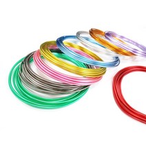f09 포비월드 와이어공예 2.5M 메탈릭철사 2.0mm 노랑 인테리어강아지/조각상/엔틱소품/도자기장식품/닭소품/청화백자/북유럽소품/카페인테리어소품/세라믹소품/유리장식품