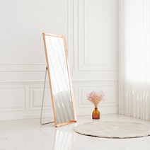 뷰티풀 대형 옷가게 매장용 미용실 카페 와이드 예쁜 인테리어 스탠드 벽걸이 전신거울, 02.뷰티풀 700형 와이드 전신거울-거치형-로즈골드