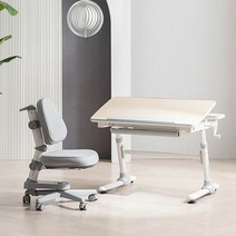위드그로우 아이비 2.0 높이각도조절 책상+지니의자 Y302S SET, 책상그레이+의자그린+의자커버레드