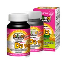 애니멀퍼레이드 씹어먹는 비타민D 60정 x 2 11203650, 02_비타민D 2병