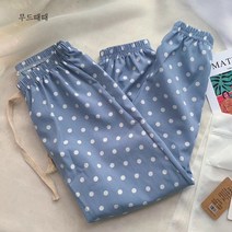 무드때때 유아 아동 도트 땡땡이 시원한 얇은 여름 긴바지 모기바지