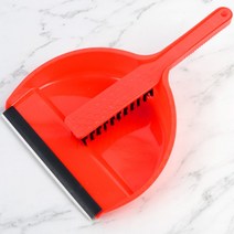 아들방 미니빗자루쓰레받이 세트 책상정리용 먼지청소솔 작은