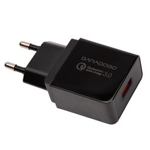 퀄컴 퀵차지 QC 3.0 18W 초고속 충전기, 1개, 퀵차지3.0 고속 충전기 GS551 - 블랙