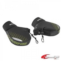 코미네 AK-349 오토바이 메쉬 여름 토시 네오프렌, 블랙/네온