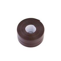 씰링 스트립 욕실 샤워 싱크 목욕 코킹 테이프 흰색 PVC 자체 접착 방수 벽 스티커 주방용, Coffee_3.8cm_1M