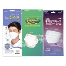 랜덤발송 국산 황사 미세먼지 엠2보건용 KF94 대형 방역마스크 1매, 3개