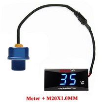 오토바이 계기 바이크 xmax250 용 koso 오일 온도 측정기 300 nmax cb 400 cb500x 어댑터 스쿠터 및 레이싱 온도계, 블루-m20x1.0mm