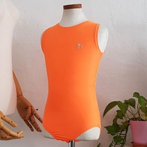 한디자인 리듬체조 연습복 베이직 레오타드 오렌지
