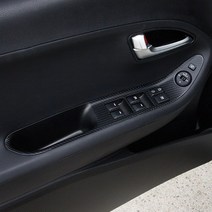 기아 올뉴모닝 카본 데칼스티커 윈도우 C필러 도어커버 휠, I TYPE (14인치 순정휠마스크), 07. 화이트카본