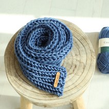 [바보사랑] [10+1] 쁘띠목도리뜨기, 색상:06(다크레드)