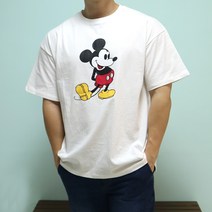 워너빅 미키마우스 반팔 루즈핏 디즈니 정품 티셔츠 남녀공용 커플 오버핏