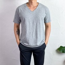 코코로맨틱 쿨 슬라브 소재 시원한 빈티지 반팔티 반팔 티셔츠