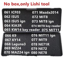 수입차부품 호환부품 061080 No Box Lishi 2 In 1 2in1 Tool ICF03 ISU5 KIA3R KW14 K9 KY14 Laguna3 Maz24 Mazda20, MIT8 key reader