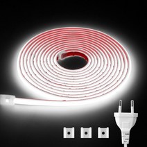 셀프 레일조명 레일등 마그네틱 주방 식물등 220V COB Led 스트립 288LEDs M 슈퍼 접착 테이프 따뜻한 화, 03 Cold White_13 12 meters