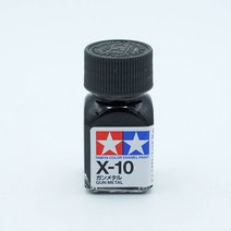 타미야 X10 건메탈 10ml 에나멜도료 TAMIYA