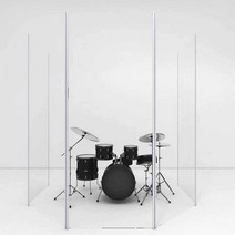 아크릴 차음판 방음판 드럼 부스 파티션 스튜디오, 60 x 180cm