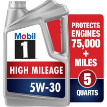 모빌원 Mobil 1 연비개선 합성 모터 오일 5W-30 5쿼트, 5개