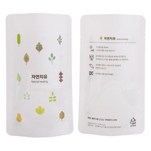 BS 스탠딩파우치 자연치유 100장 유광팩 10x17cm 비닐포장팩, 100개