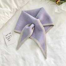 woojoo 코디여왕 사계절 목보호 쁘띠 스카프 머플러 연퍼플