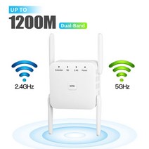 와이파이 증폭기 공유기 인터넷 5Ghz 리피터 무선 부스터 1200Mbps 앰프 802.11AC 라우터 2.4G 신호 장거리 익스텐더, [01] US Plug, [01] 2.4G 5G 1200M, 01 2.4G 5G 1200M_01 US Plug