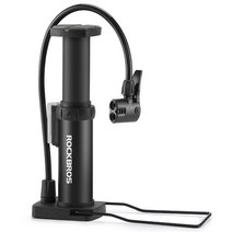 자전거 발펌프 바람 에어 공기주입기 휴대용, 블랙