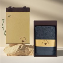 FASEN 호텔수건 200g 40수100%면옷 수납 비닐팩개별 포장, 회색 수건, 6장