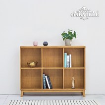 오크빌 오테카원목책장낮은1200, 내츄럴
