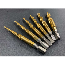 최고급형 티타늄코팅 롱 스텝드릴 6가지 사이즈, 8.9.10/mm, 1개