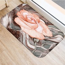야자수매트 등산로매트 코코넛매트 1pcs 40*60cm 컬러 장미 꽃 패턴 미끄럼 방지 스웨이드 카펫 도어 매트, 17 2DD-48279-017